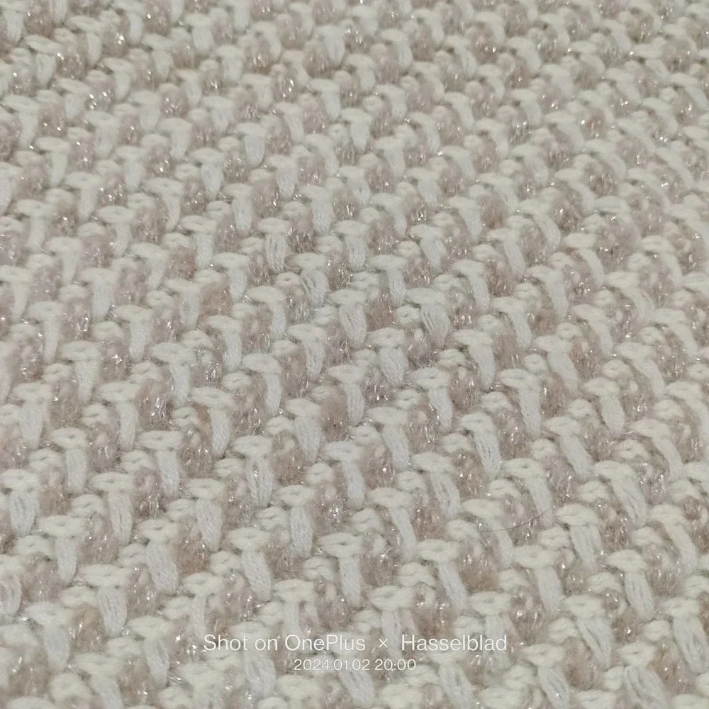 Talbots Infinity Scarf Cream Tan Silver Metallic Knit - Picture 8 of 8